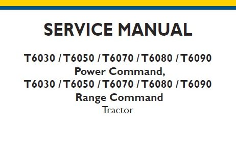 New Holland T6030, T6050, T6070, T6080, T6090 Power