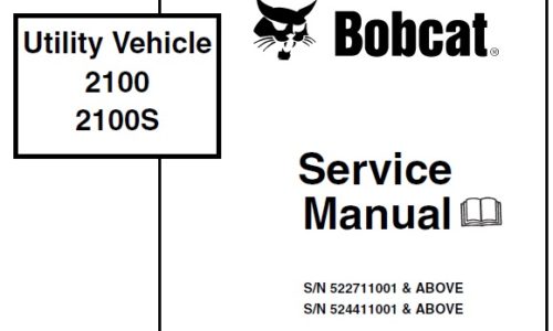 Bobcat 2100, 2100S Utility Vehicle