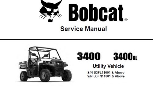 Bobcat 3400, 3400XL Utility Vehicle