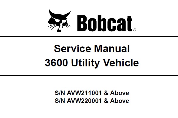 Bobcat 3600 Utility Vehicle