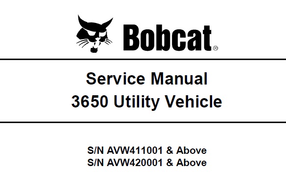 Bobcat 3650 Utility Vehicle