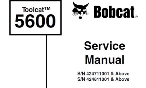 Bobcat 5600 Toolcat Utility Work Machine