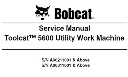 Bobcat 5600 Toolcat Utility Work Machine