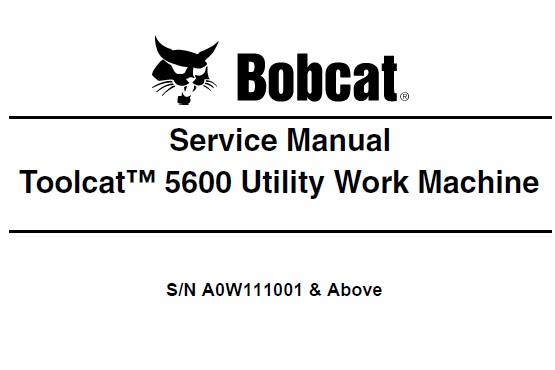 Bobcat 5600 Toolcat Utility Work Machine