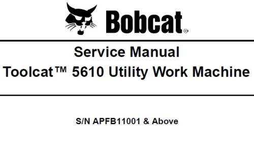 Bobcat 5610 Toolcat Utility Work Machine