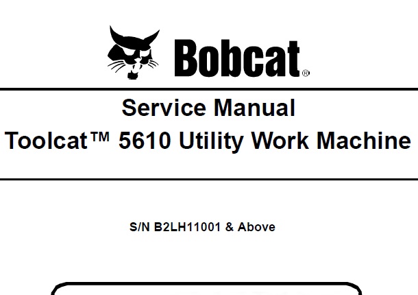 Bobcat 5610 Toolcat Utility Work Machine