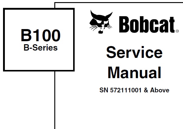 Bobcat B100 B-Series Backhoe Loader