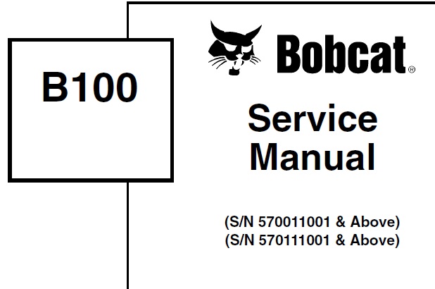 Bobcat B100 Backhoe Loader