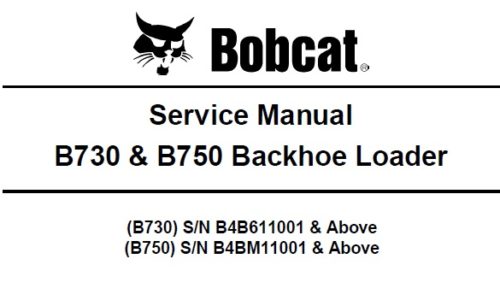 Bobcat B730 & B750 Backhoe Loader