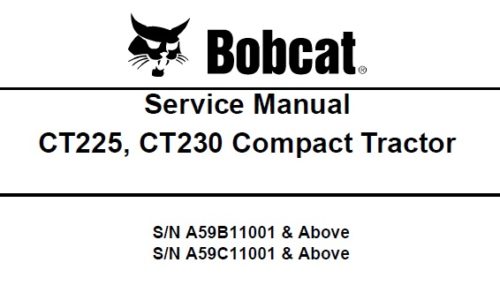 Bobcat CT225, CT230 Compact Tractor