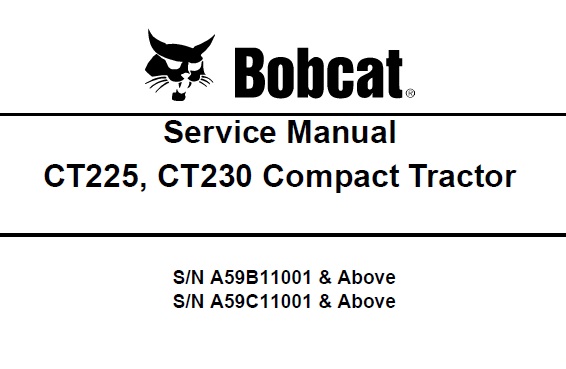 Bobcat CT225, CT230 Compact Tractor