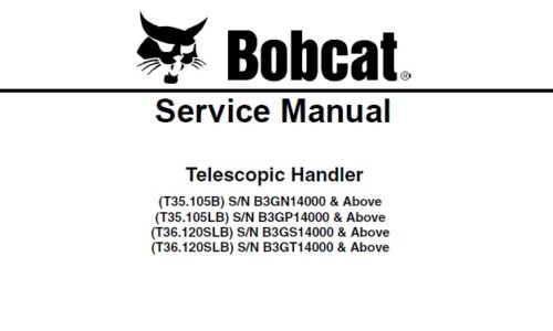 Bobcat T35.105B, T35.105LB, T36.120SLB, T36.120SLB Telescopic Handler