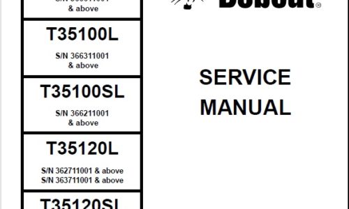 Bobcat T35100, T35100L, T35100SL, T35120L, T35120SL Telescopic Handler