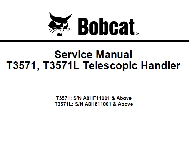 Bobcat T3571, T3571L Telescopic Handler