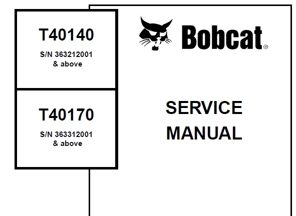 Bobcat T40140, T40170 Telescopic Handler