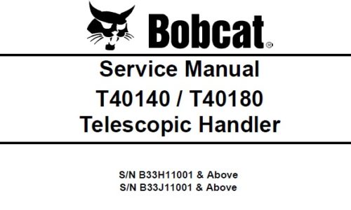 Bobcat T40140, T40180 Telescopic Handler