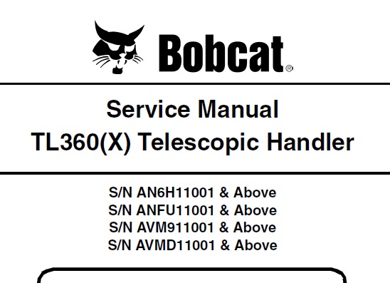 Bobcat TL360(X) Telescopic Handler