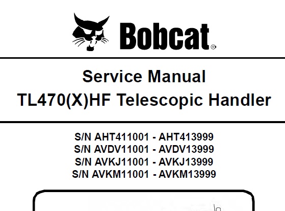 Bobcat TL470(X)HF Telescopic Handler