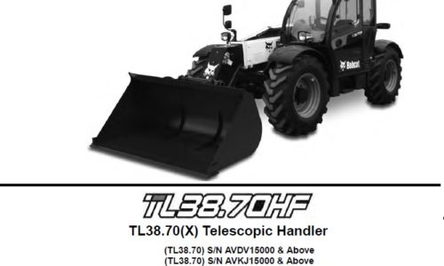 Bobcat TL38.70, TL38.70X Telescopic Handler