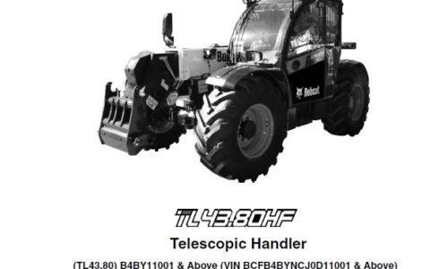 Bobcat TL43.80, TL43.80X, TL43.80X2 Telescopic Handler