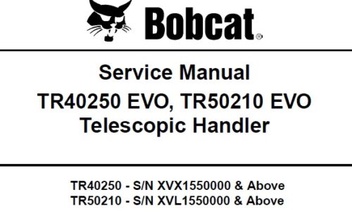 Bobcat TR40250 EVO, TR50210 EVO Telescopic Handler