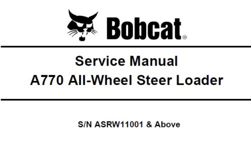 Bobcat A770 All-Wheel Steer Loader