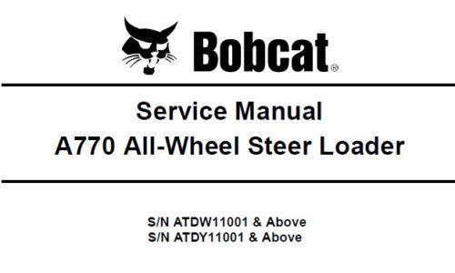 Bobcat A770 All-Wheel Steer Loader