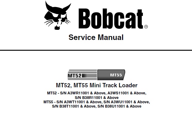 Bobcat MT52, MT55 Mini Track Loader