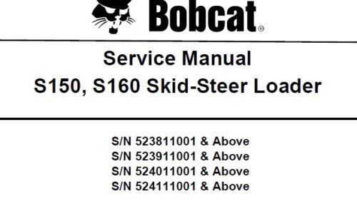 Bobcat S150, S160 Skid-Steer Loader