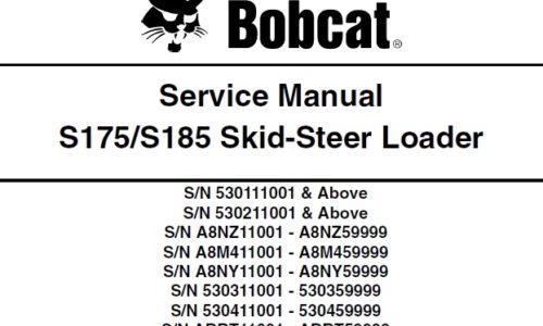 Bobcat S175, S185 Skid-Steer Loader