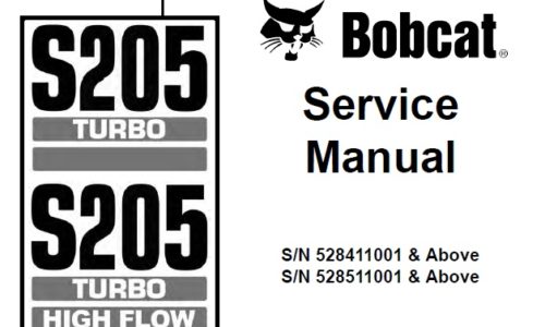 Bobcat S205 Turbo, S205 Turbo High Flow Skid-Steer Loader