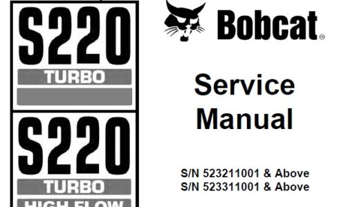 Bobcat S220 Turbo, S220 Turbo High Flow Skid-Steer Loader