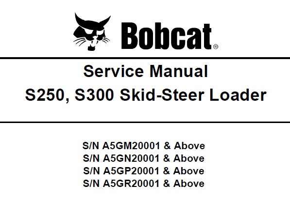 Bobcat S250, S300 Skid-Steer Loader