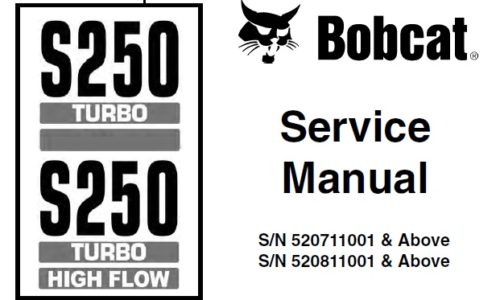 Bobcat S250 Turbo, S250 Turbo High Flow Skid-Steer Loader