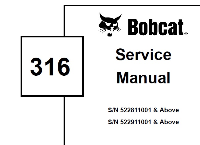 Bobcat 316 Excavator