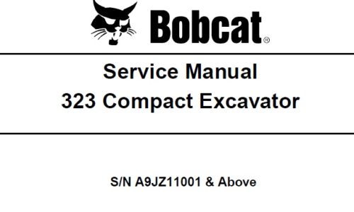 Bobcat 323 Compact Excavator