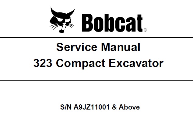 Bobcat 323 Compact Excavator