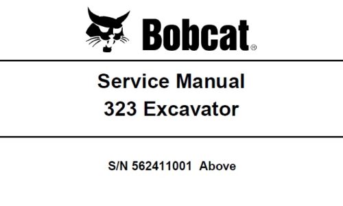 Bobcat 323 Excavator