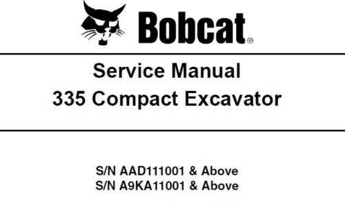 Bobcat 335 Compact Excavator