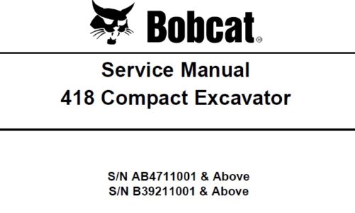 Bobcat 418 Compact Excavator