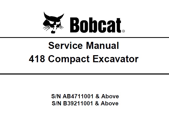 Bobcat 418 Compact Excavator