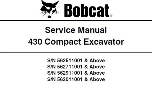 Bobcat 430 Compact Excavator