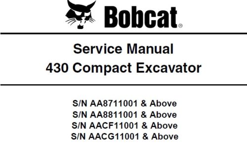 Bobcat 430 Compact Excavator