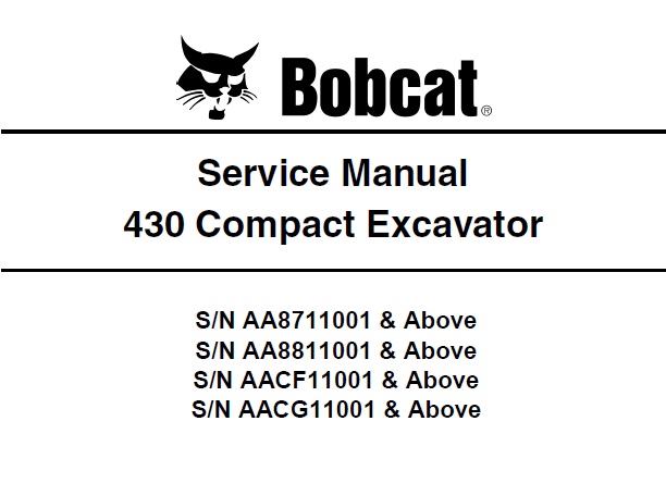 Bobcat 430 Compact Excavator