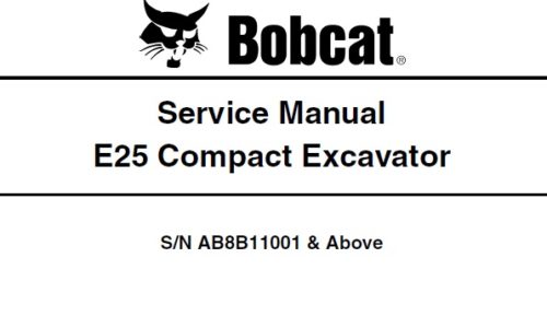 Bobcat E25 Compact Excavator