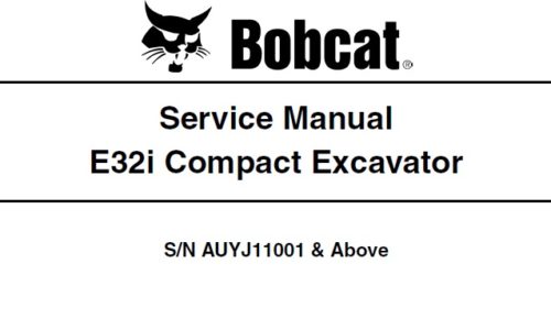 Bobcat E32i Compact Excavator