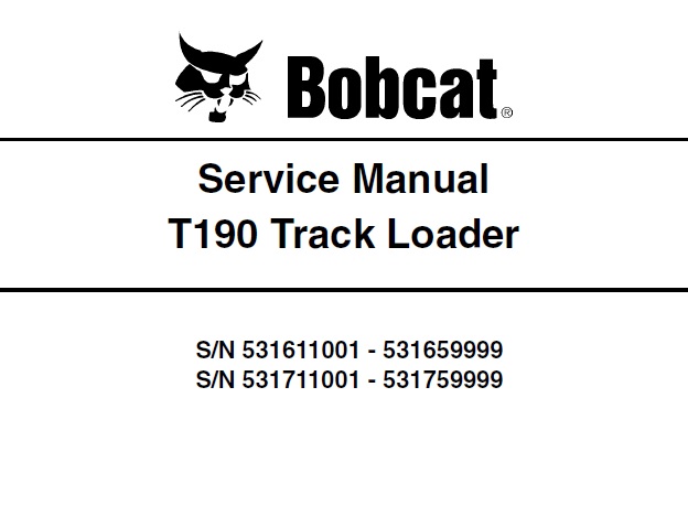 Bobcat T190 Track Loader