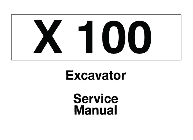 Bobcat X100 Excavator