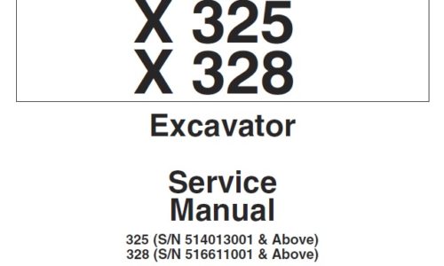 Bobcat X325, X328 Excavator