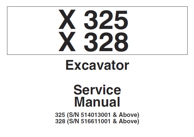 Bobcat X325, X328 Excavator